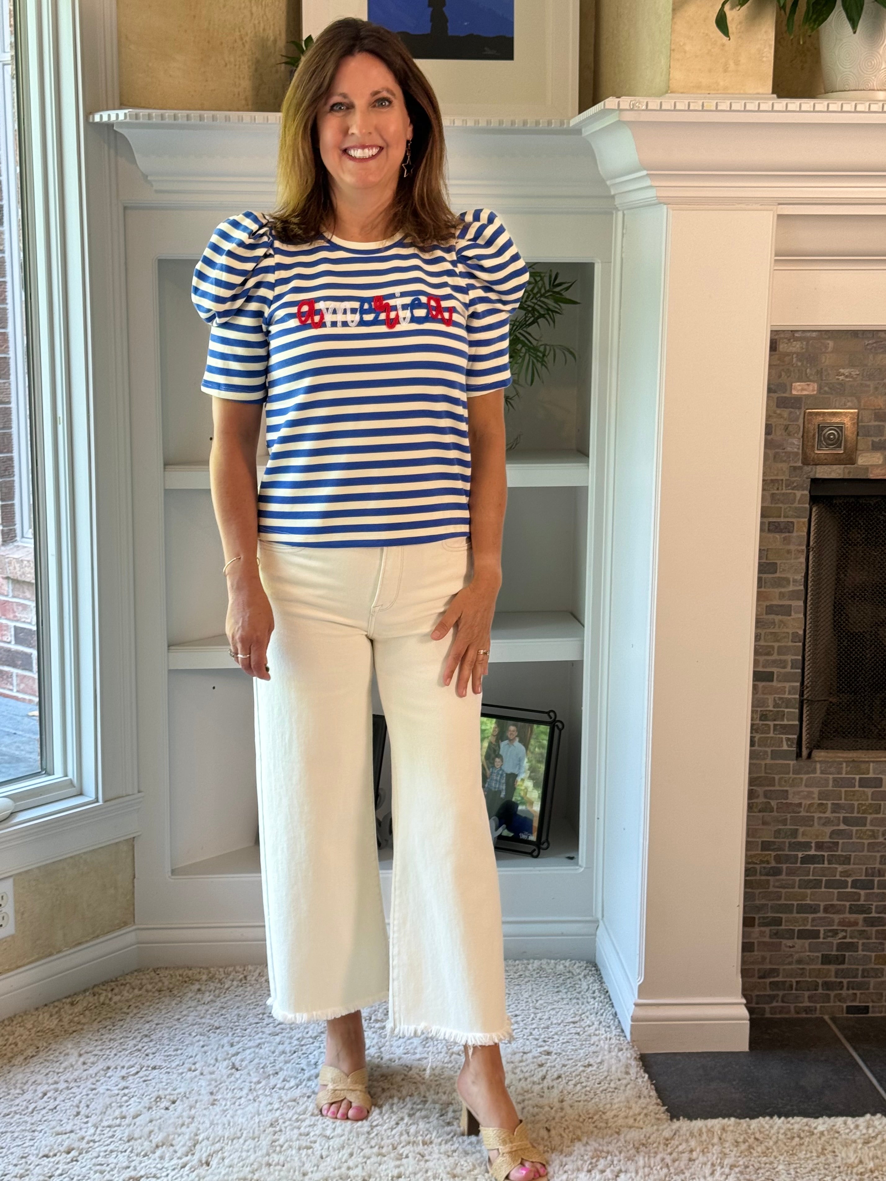 America Striped Top