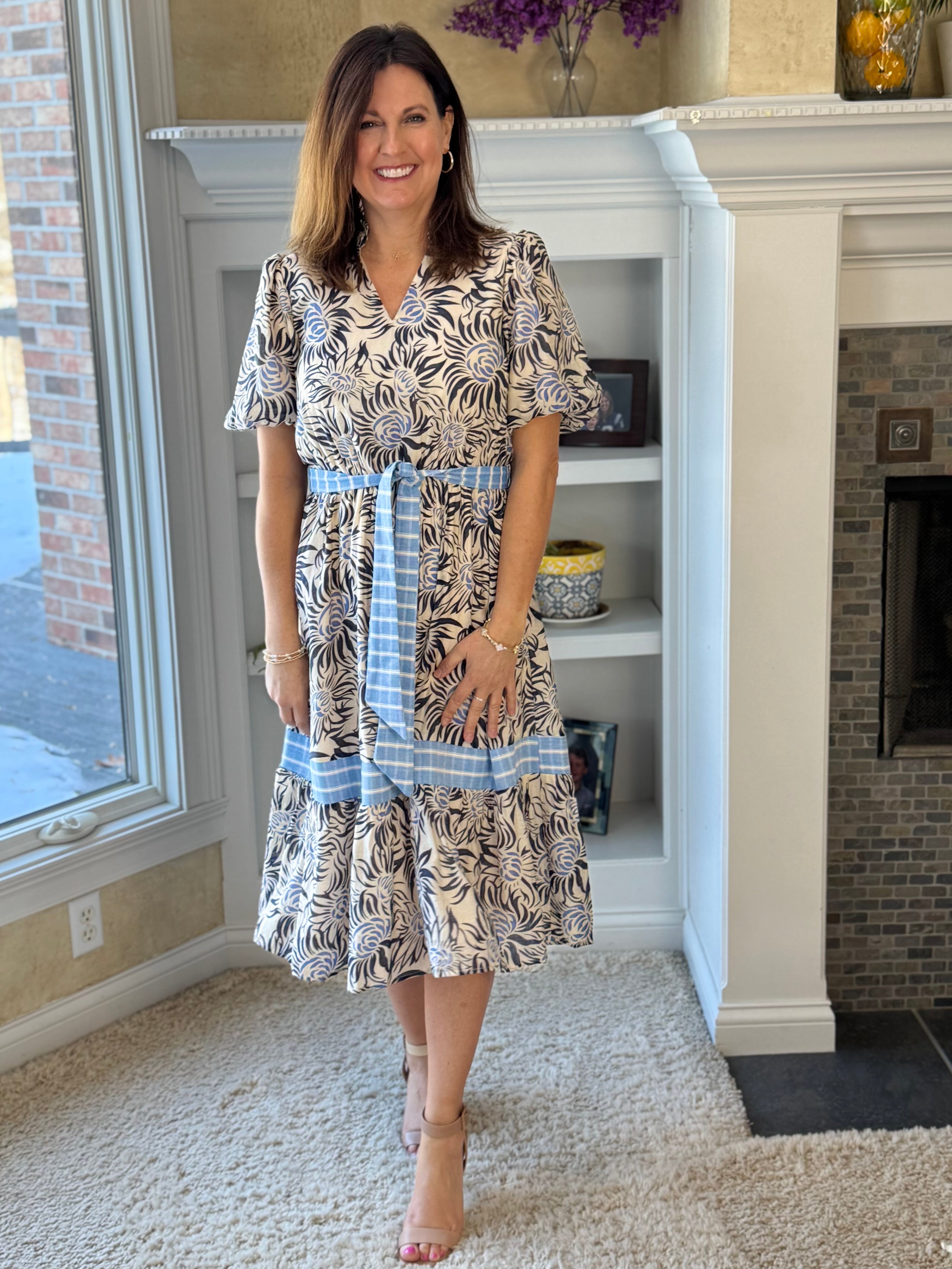 Blue Breeze Midi Dress