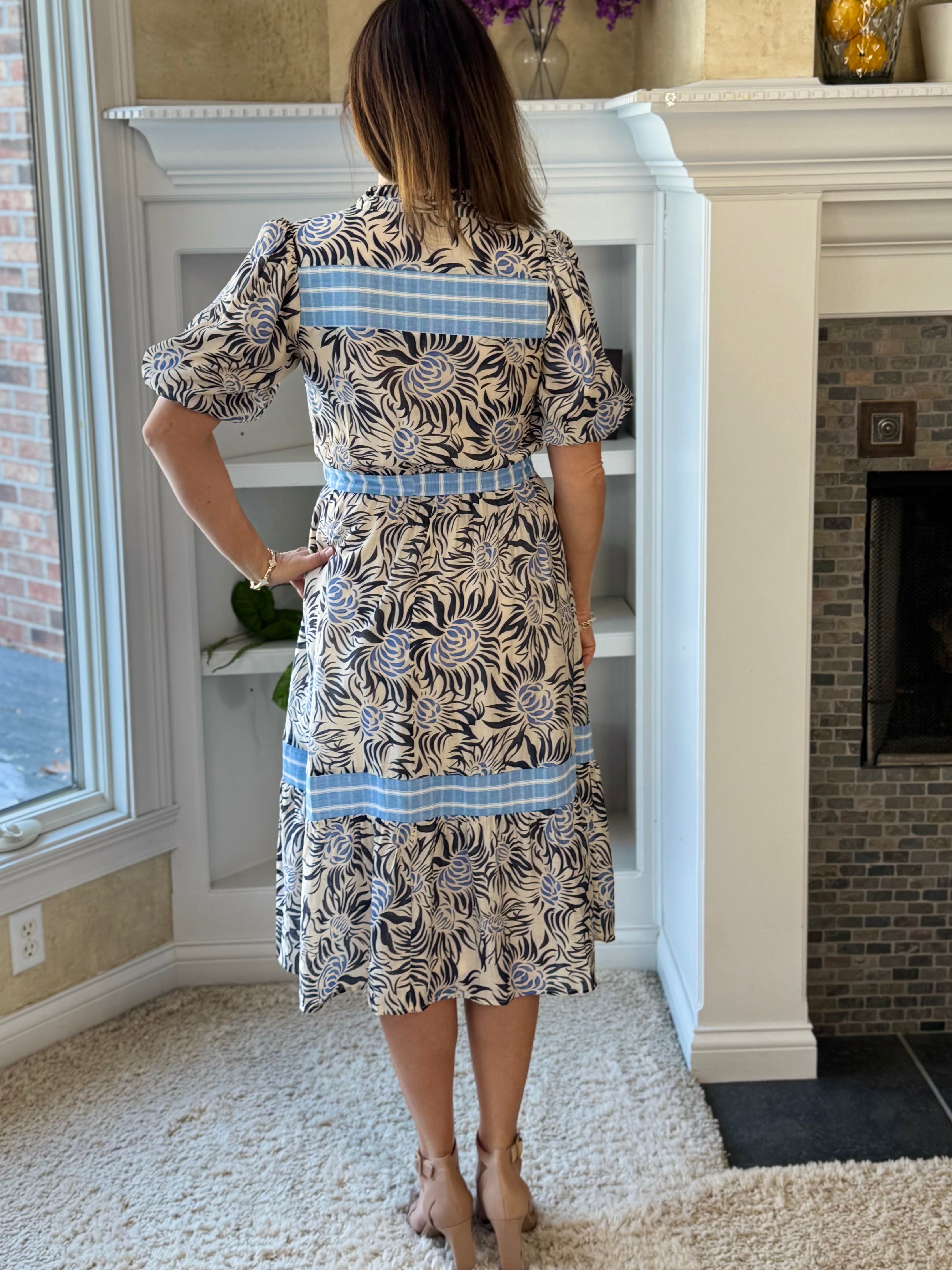 Blue Breeze Midi Dress