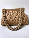 Chain Strap Handbag - Beige