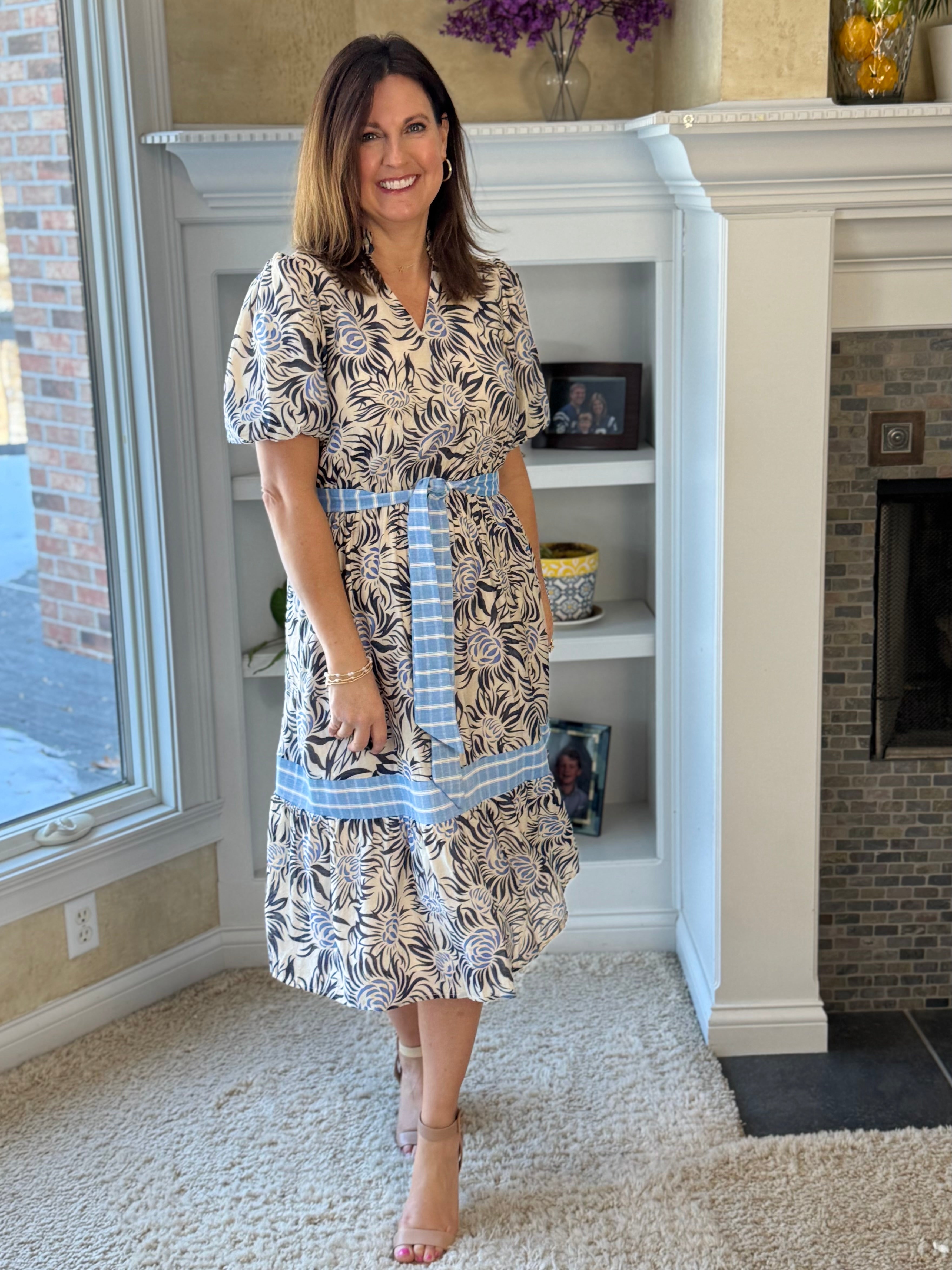 Blue Breeze Midi Dress