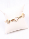 Clover Gold Stretch Bracelet